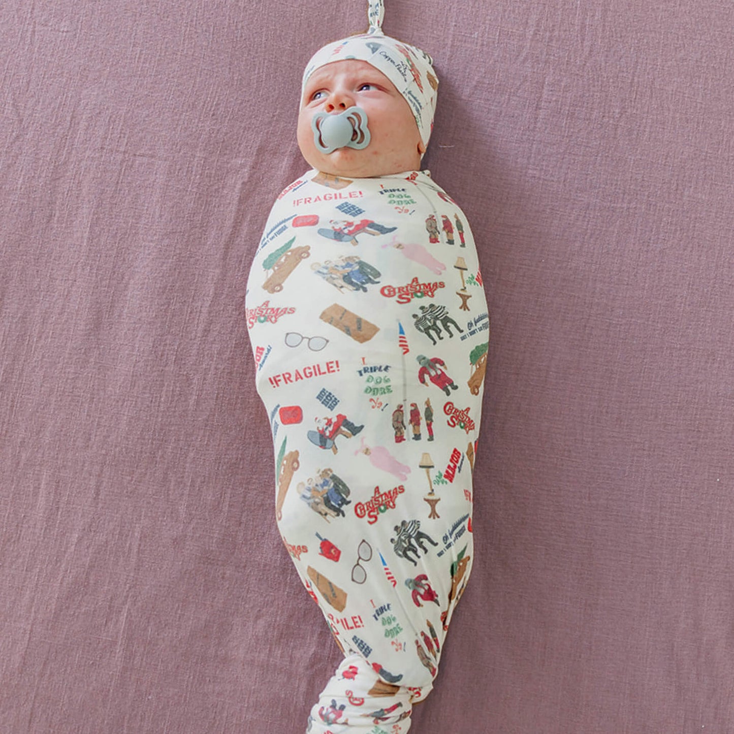 Knit Swaddle Blanket - A Christmas Story